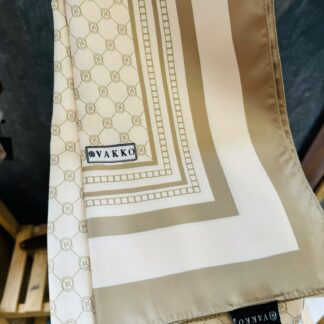 Vakko Desen Twill İpek Şal - Kına Yeşili