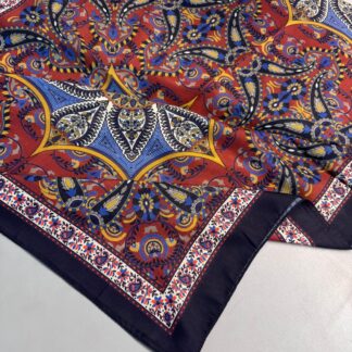 Etro Buta Desenli Pamuk Soft Şal - 377350 - Lacivert Bordo