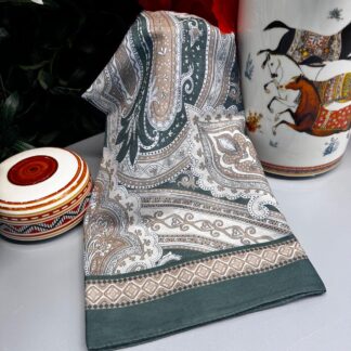 Yeni Etnik Pamuk Soft Şal 65301 - 65301 Haki