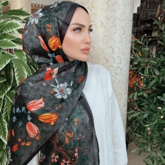 GUCCİ DESEN İTHAL VUAL İPEK ŞAL 15801- SİYAH