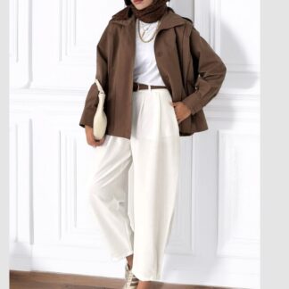 Zara Bomber Trençkot DŞ100237 - Kahverengi