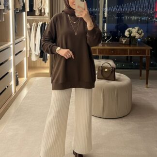 Basic Sweatshirt SWT100406 – Acı Kahve