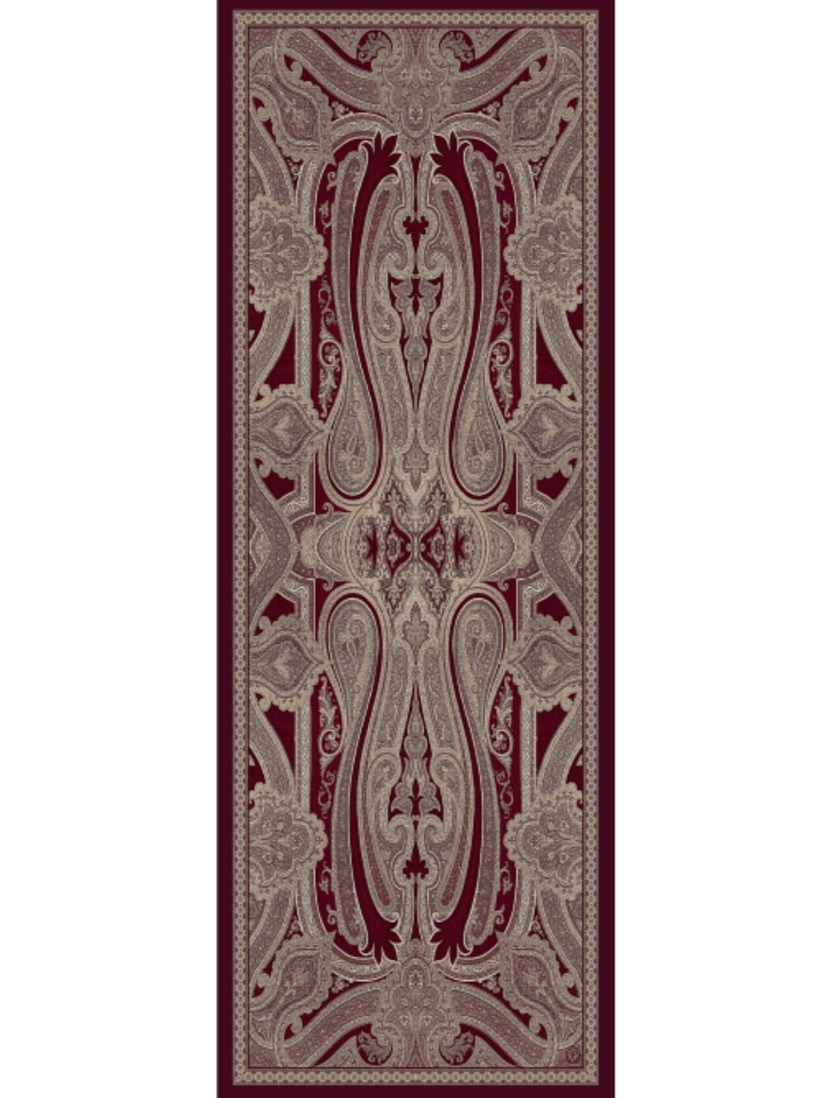 Rüya Tınısı Desen Şal 469-018 - V-2 - Bordo