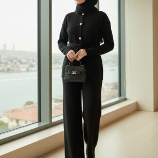 Triko İkili Takım TK100433 - Siyah