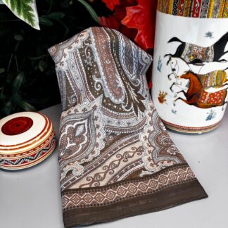 Yeni Etnik Pamuk Soft Şal 65301 - 65301 Kına Yeşili