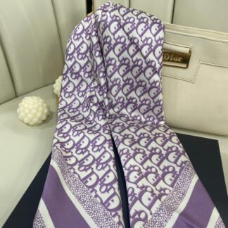 Dior Twill Eşarp-356540-Koyu Mor