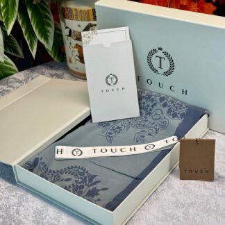 Touch İthal Pamuk İpek Şal - 415420 Bebe Mavi