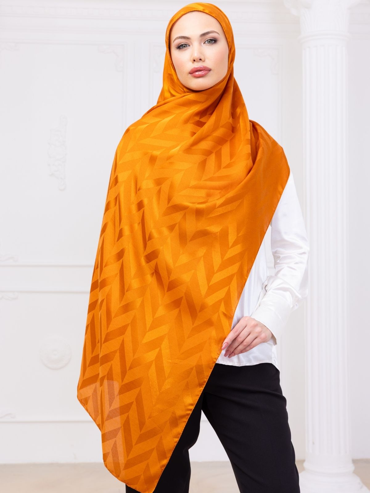 Turuncu Jakar Şal - Image 2