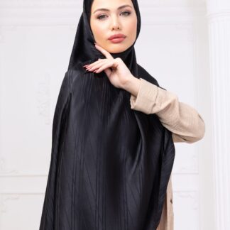 Çizgi Desen Siyah Jakar Şal (Hediye Şalımızdır)