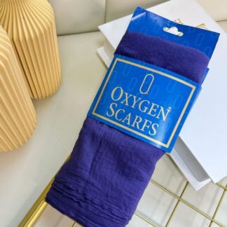 Oxygen His Serisi Pamuk Şal - Morcivert