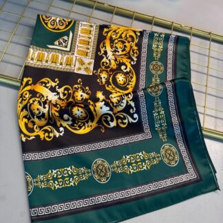 VERSACE VUAL İPEK ŞAL - 344456- Zümrüt