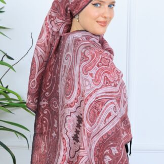 Mirşah Desen Şal 469-021 - V-3 - Vişne Çürüğü