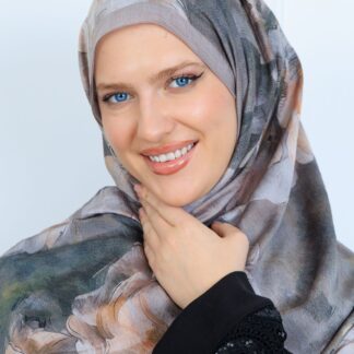 Zemheri Desen Şal 469-023 - V-4 - Dumanlı Gri