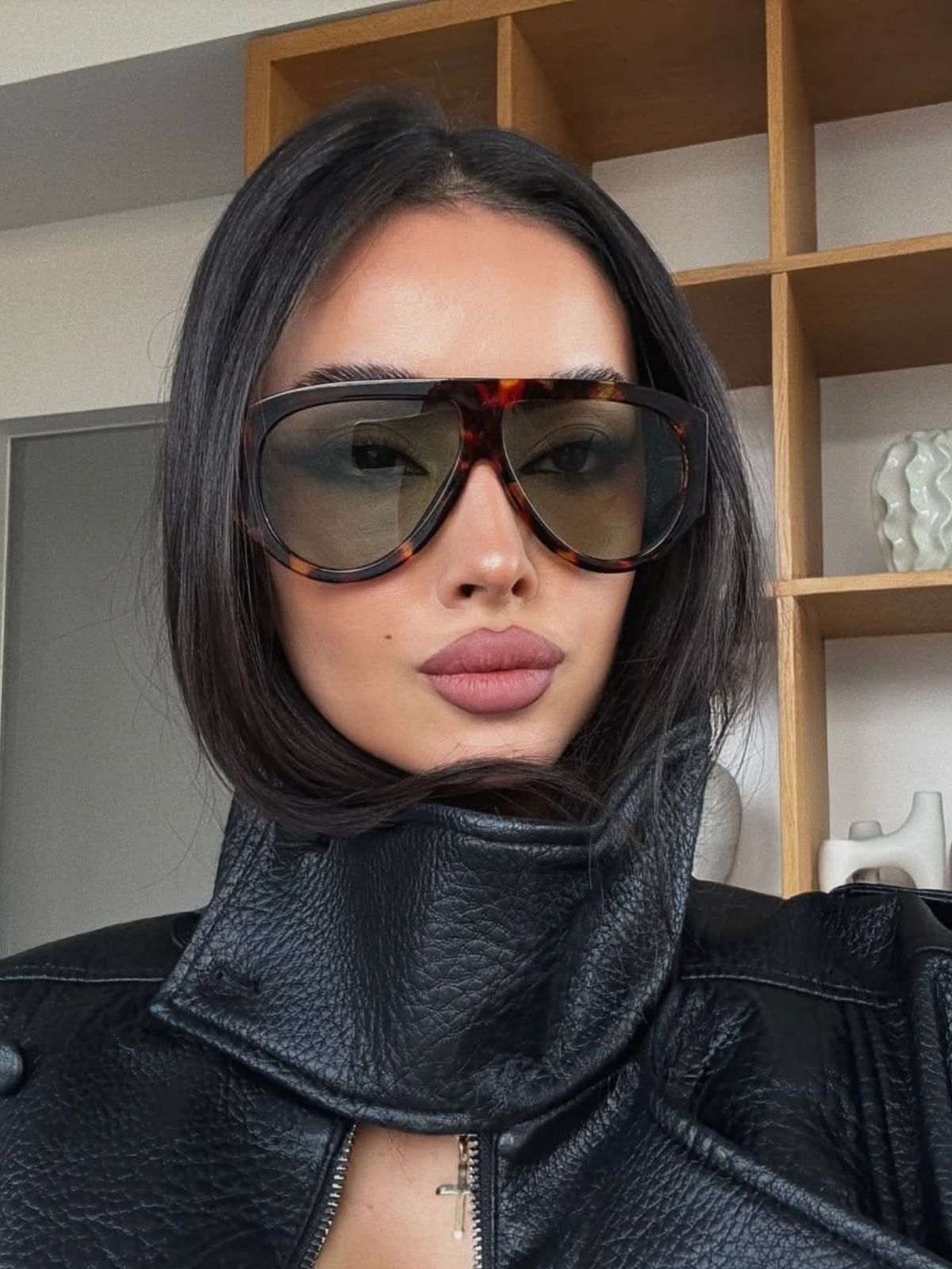 Tom Ford Original Premium Unisex Güneş Gözlüğü - Leopar