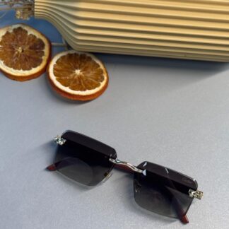 Cartier Santos Rimless Güneş Gözlüğü- Siyah degrade