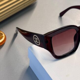 Chanel CC Kristalli Tortoise Güneş Gözlüğü- Vişne Degrade