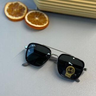 Ray-Ban Retro Square - Gümüş Krom - Koyu Yeşil Güneş Gözlüğü