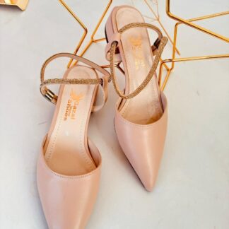 Klasik Taşlı Stiletto – Vizon 36 Beden