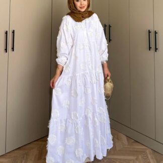 Lola Motif Desen Elbise L10084 - Vanilya