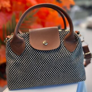Bohem Kanvas Longchamp Hasır Çanta