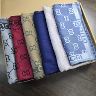 En Çok Satan 6'Lı Gucci Çift Taraflı Kaşmir İpek Eşarp - KT7859