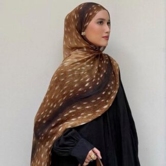Fawn Ceylan Desen Şal | Vahşi Şıklığıyla Zamansız Koleksiyon
