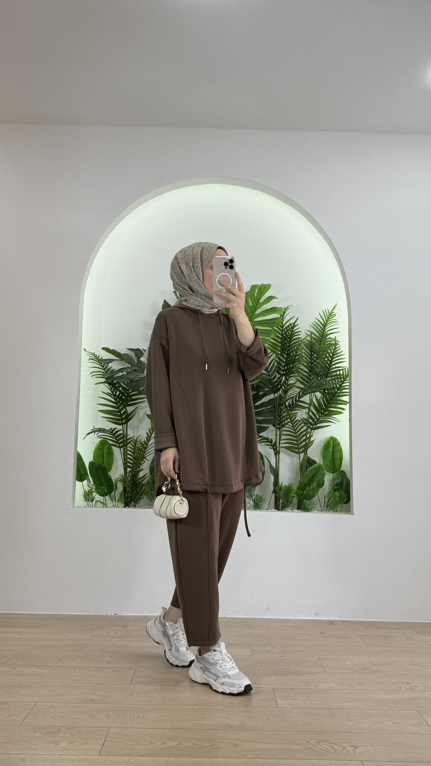 Minya Oys İkili Takım TK100288 - Kahve