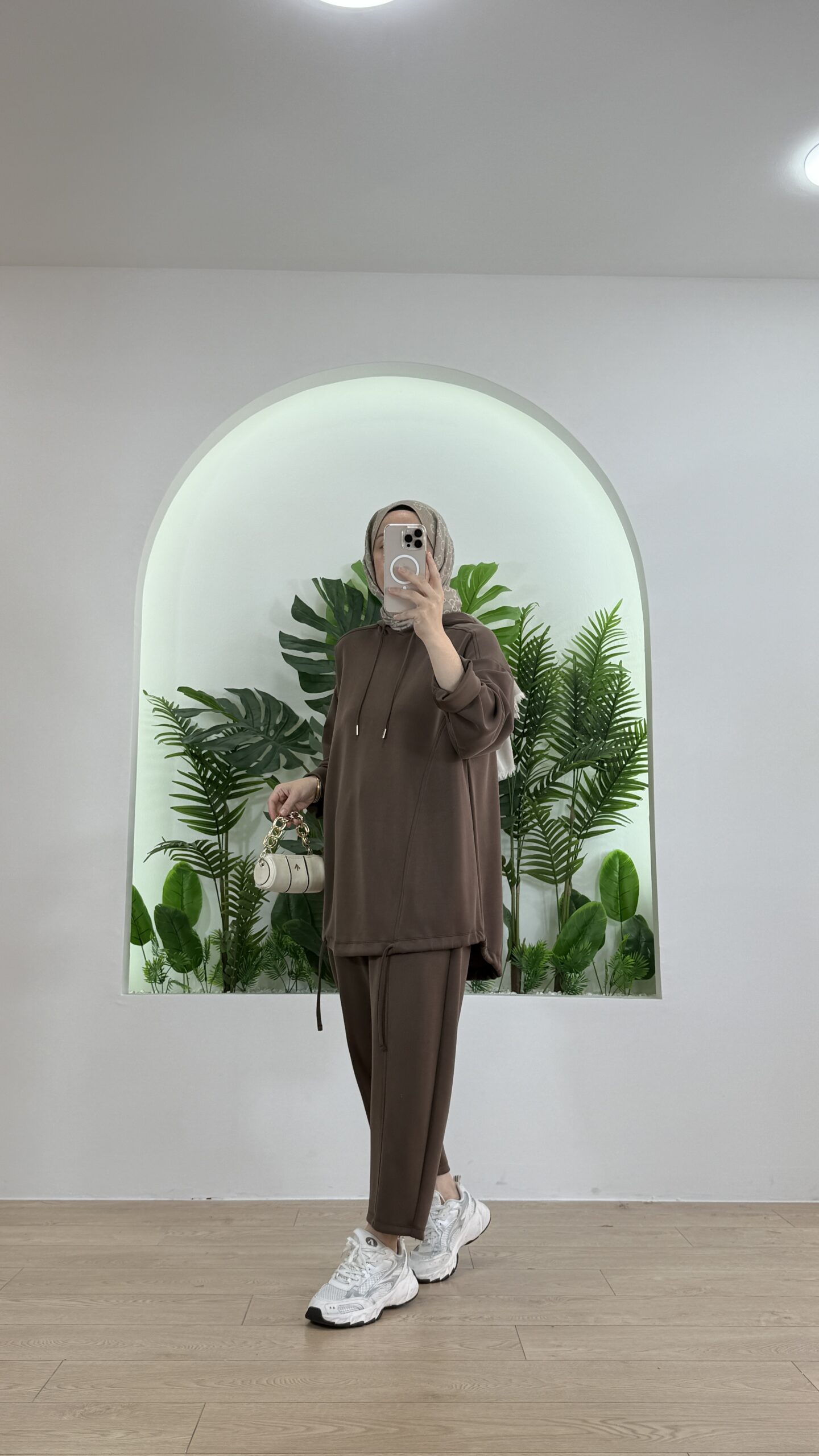 Minya Oys İkili Takım TK100288 - Kahve - Image 2