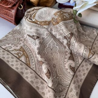 Etro Pamuk Soft İpek Şal 44118 Kahve