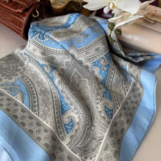 Etro Pamuk Soft İpek Şal 44118 Bebe Mavi