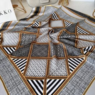 Colors Plus 44879 Desen Twill Eşarp - Siyah