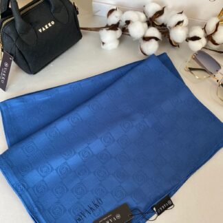 Vakko Cotton Jakar Şal - İndigo