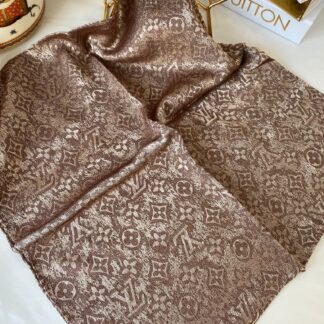 LV Desen Jakar Eşarp 48971 - Kahve