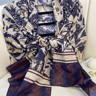 Etnik Desenli Etro Pamuk Soft Şal - 893250 - Erik Bordo