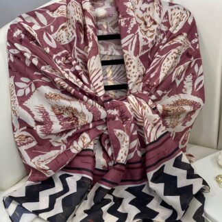 Etnik Desenli Etro Pamuk Soft Şal - 893250 - Fuşya