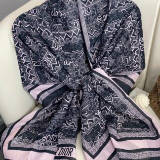 Dior Monogram Pamuk Soft Şal 86021 - Pudra