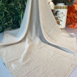 Organic Scarfs Pamuk Kraş Cazz Şal Modeli - AÇIK KARAMEL