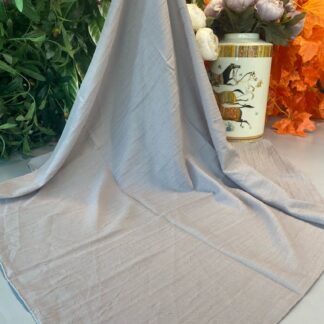 Organic Scarfs Pamuk Kraş Cazz Şal Modeli - AÇIK FÜME