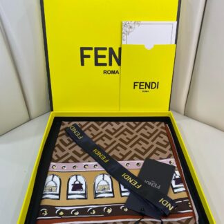FENDİ Tam Set Kutulu İthal İPEK 12MM 0 EŞARP 7854-