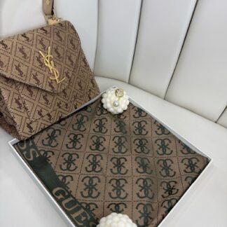 GUESS ÇİFT TARAFLI KAŞMİR İPEK EŞARP 7859- SÜTLÜ KAHVE