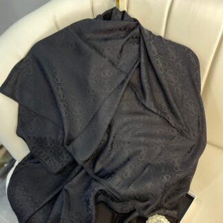 GUESS ÇİFT TARAFLI KAŞMİR İPEK EŞARP 7859- SİYAH