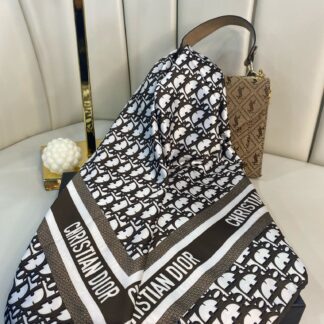 Dior Marka Eşarp - KAHVERENGİ