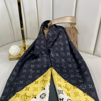 LV TWİLL EŞARP 5563 - Siyah Bej