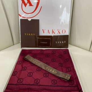 VAKKO ÇİFT TARAFLI KAŞMİR İPEK EŞARP 7859- BORDO