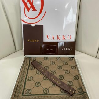 VAKKO ÇİFT TARAFLI KAŞMİR İPEK EŞARP 7859- CAMEL