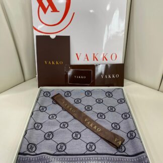 VAKKO ÇİFT TARAFLI KAŞMİR İPEK EŞARP 7859- GRİ