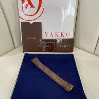 VAKKO ÇİFT TARAFLI KAŞMİR İPEK EŞARP 7859- LACİVERT