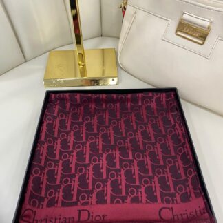 DİOR ÇİFT TARAFLI KAŞMİR İPEK EŞARP 7859- KOYU BORDO