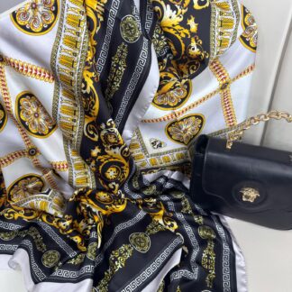 VERSACE VUAL İPEK ŞAL - 344456- Beyaz