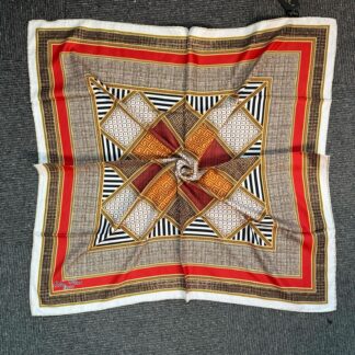 Twil Eşarp-321654-Geometrik-Kırmızı